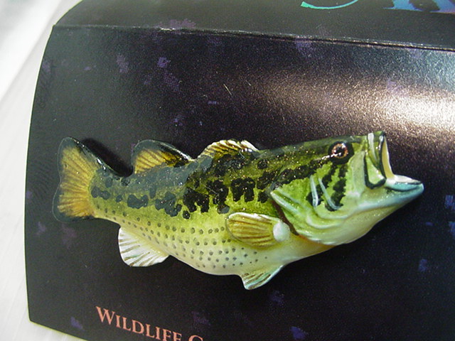 U.S.A★ブラックバス バッジ　LARGE MOUTH/WILD LIFE/バッジ/NIB