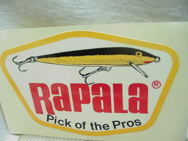 カッコいい！オールドラパラ★ステッカー/金黒/口紅/RAPALA