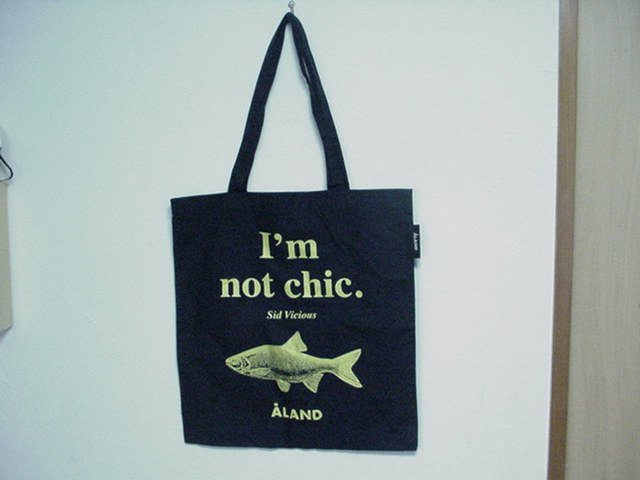 お洒落！魚ネタ ALAND/FISHモチーフ/トートバッグ/Im not shick/sid vic