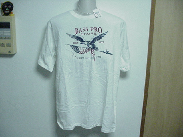 新品★バスプロショップス/Tシャツ/M/L/ホワイト/白頭鷲