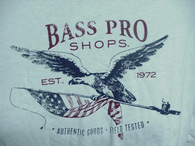 バスプロショップ/BASSPRO SOPS/白頭鷲/ベイトリール/白/L-XL